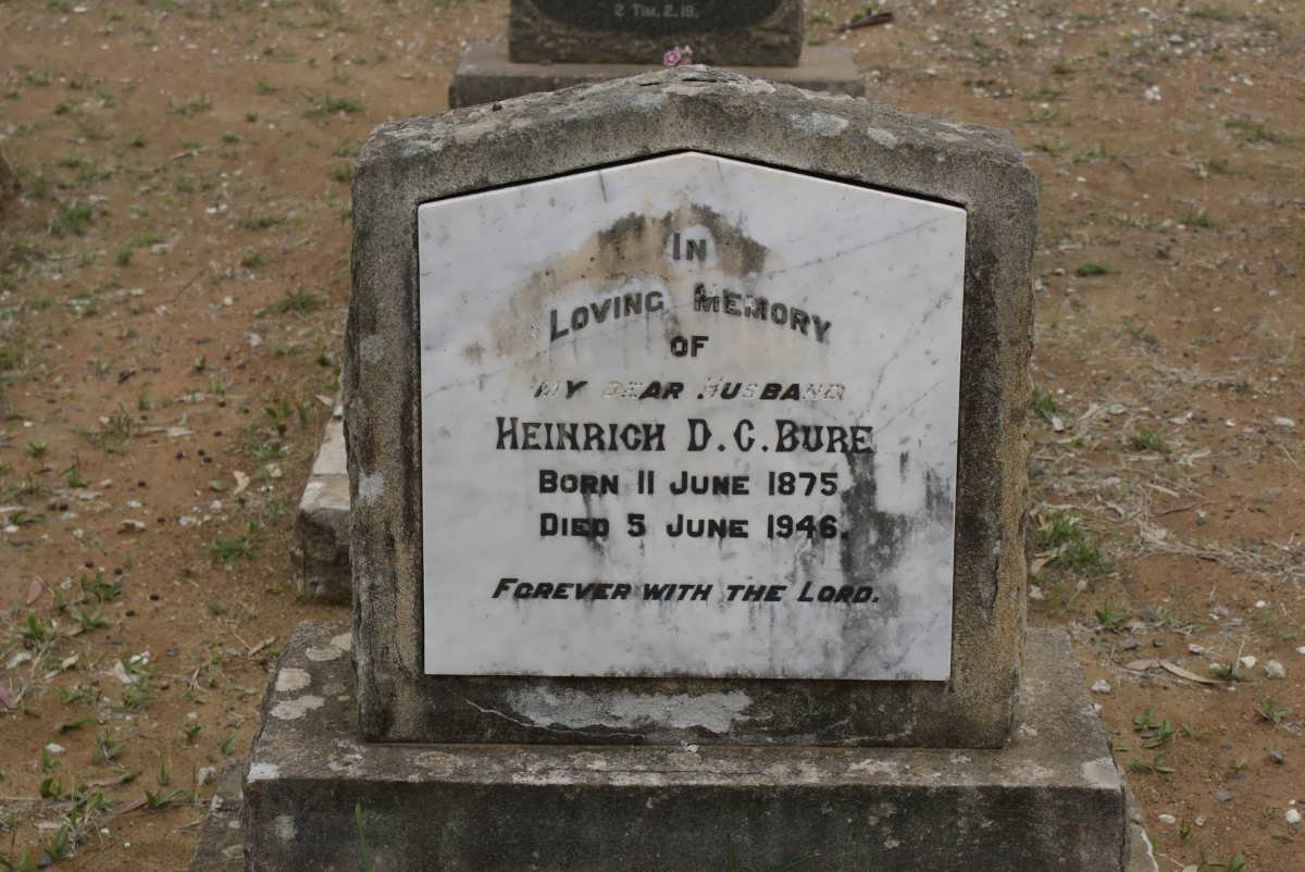 BURE Heinrich D.C. 1875-1946