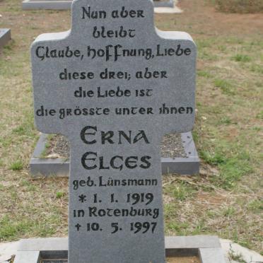 ELGES Erna nee LUNSMANN 1919-1997
