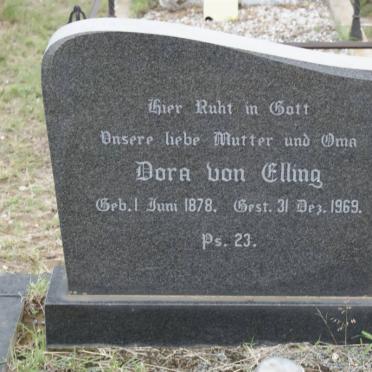ELLING Dora, von 1878-1969