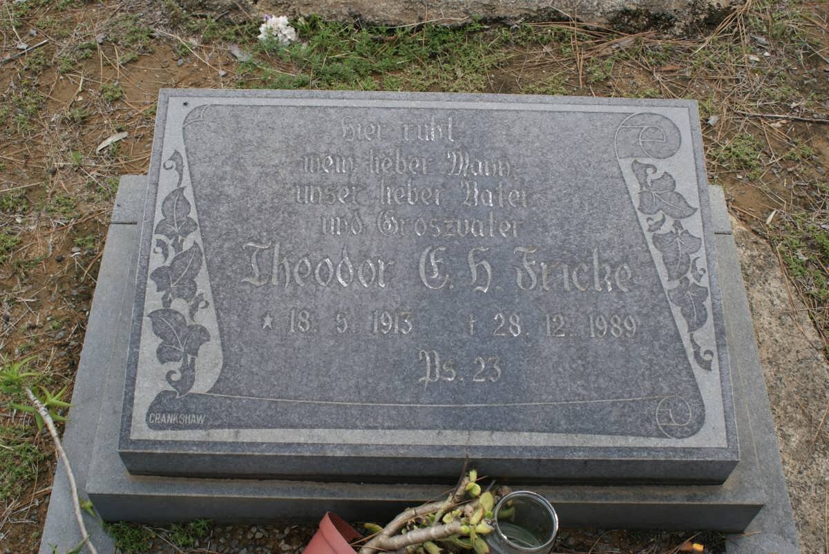 FRICKE Theodor E.H. 1913-1989