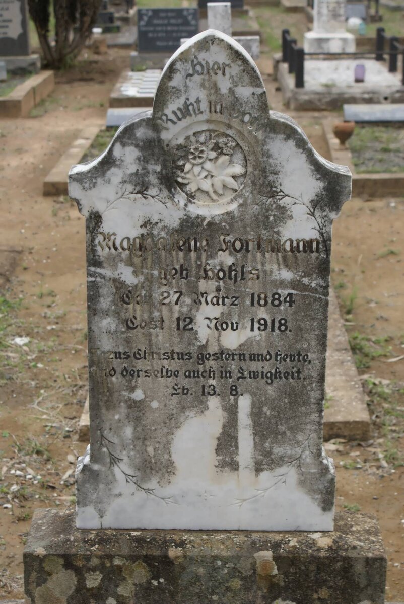 FORTMANN Magdalene nee HOHLS 1884-1918