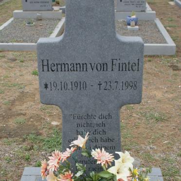 FINTEL Hermann, von 1910-1998