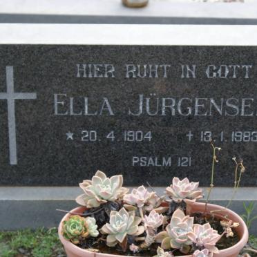 JURGENSEN Ella 1904-1983