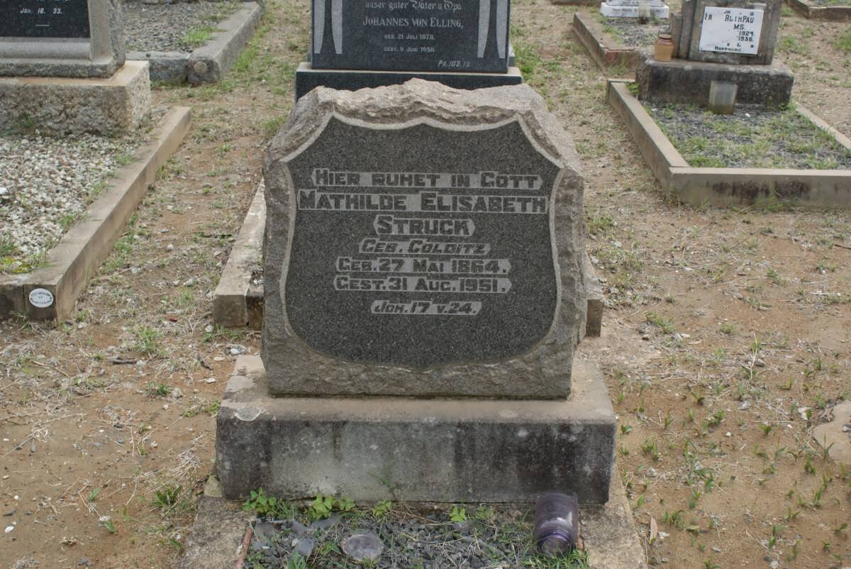 STRUCK Mathilde Elizabeth nee COLDITZ 1864-1951