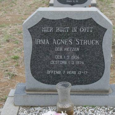 STRUCK Irma Agnes nee VIETZEN 1904-1974