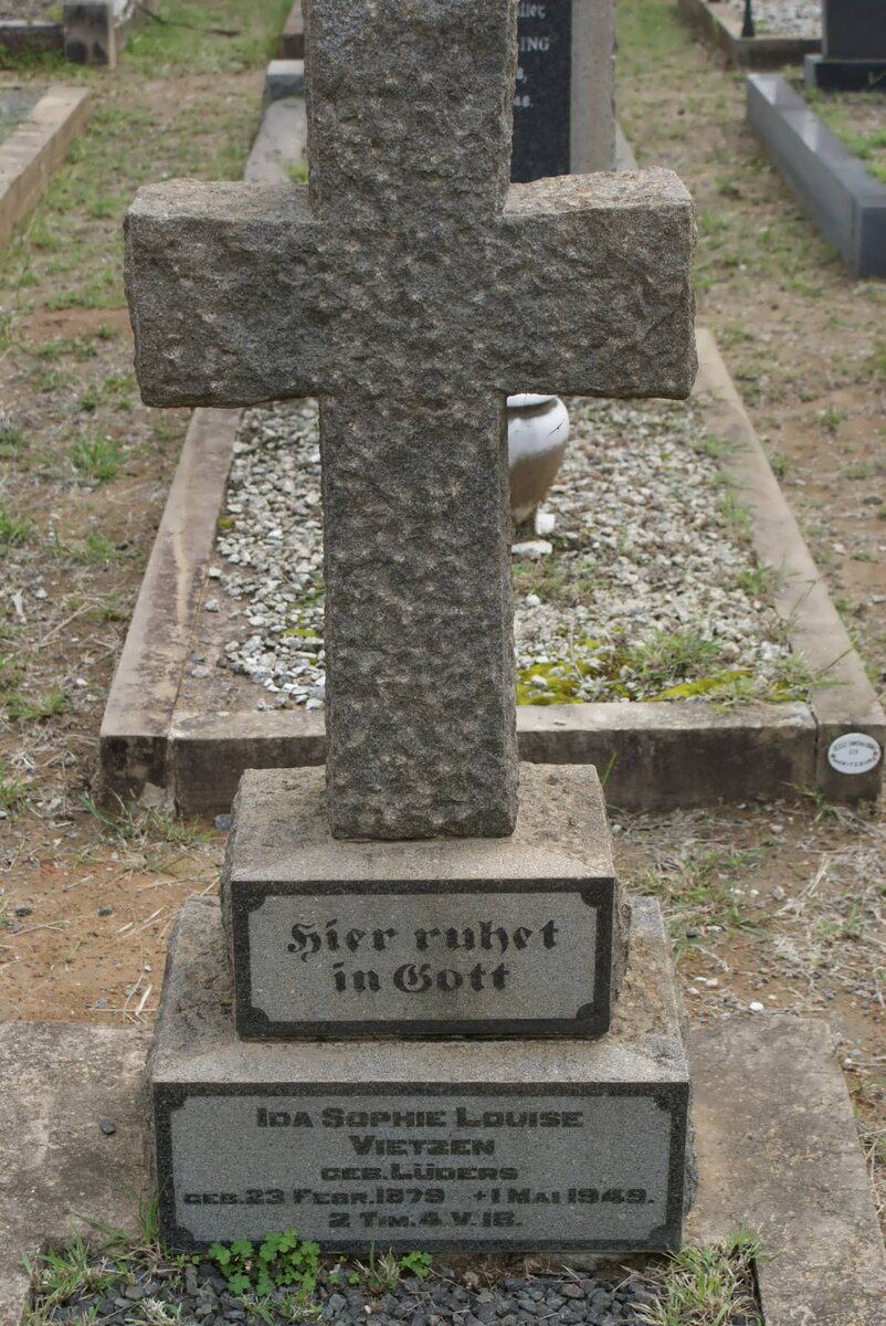VIETZEN Ida Sophie Louise nee LUDERS 1879-1949