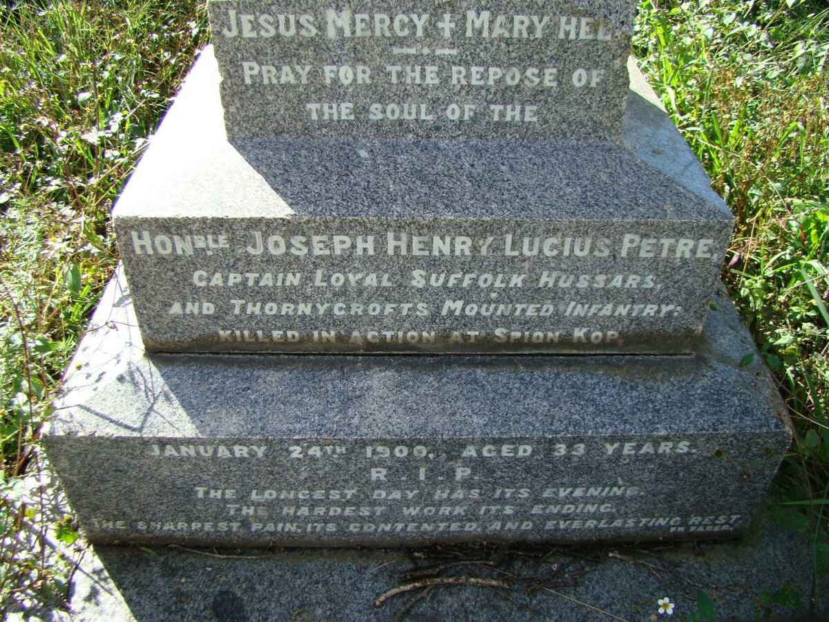 PETRE Joseph Henry Lucius -1900