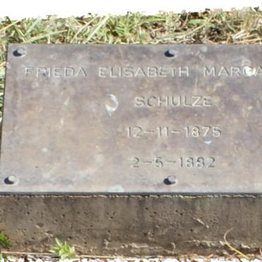 SCHULZE Frieda Elisabeth Margarethe 1875-1882