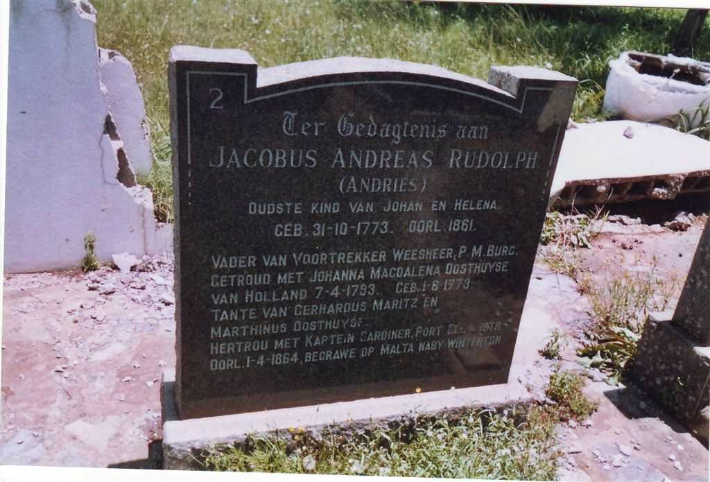 RUDOLPH Jacobus Andreas 1773-1861