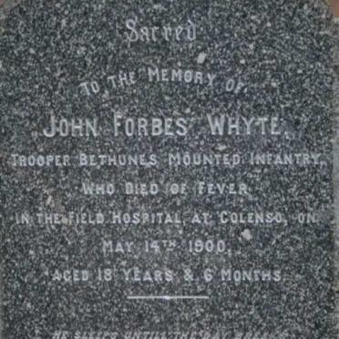 WHYTE John Forbes -1900