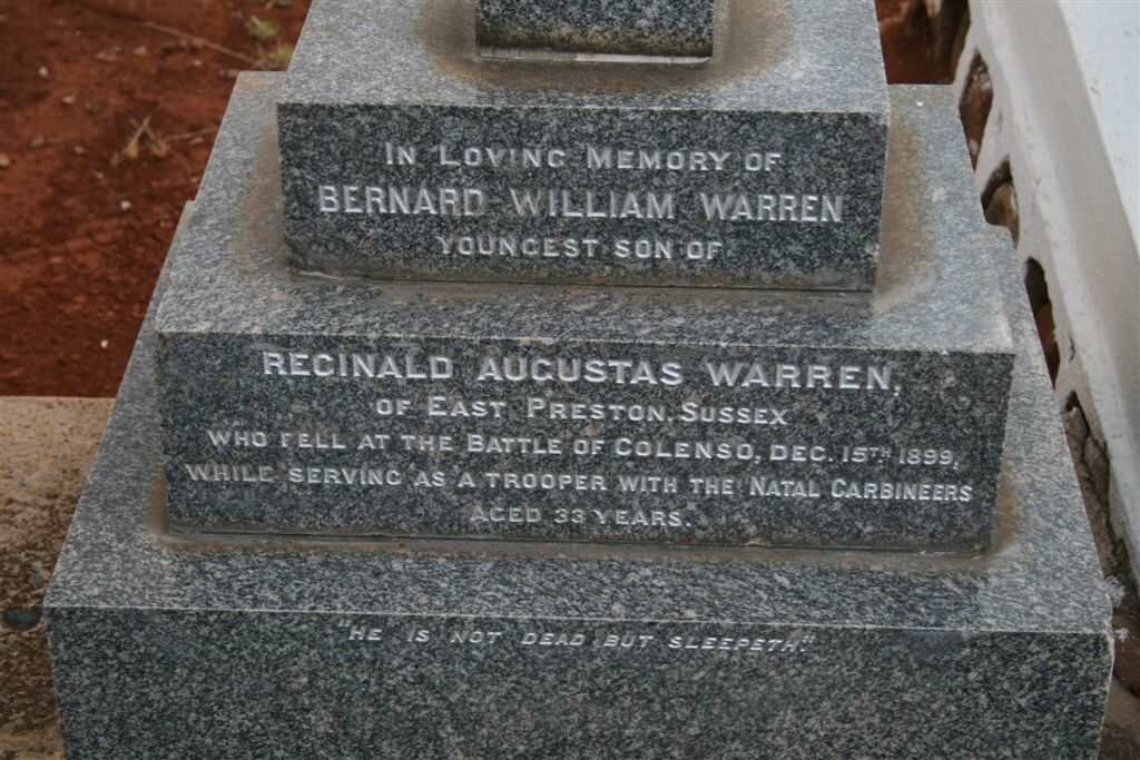 WARREN Bernard William -1899