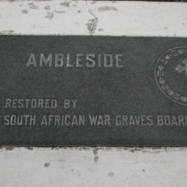 03. Plaque - Ambleside Cemetery