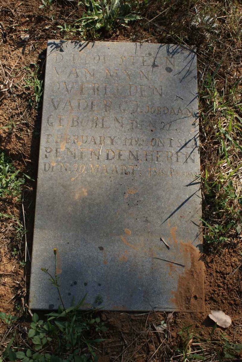 JORDAAN Gerhardus Jacobus 1792-1866