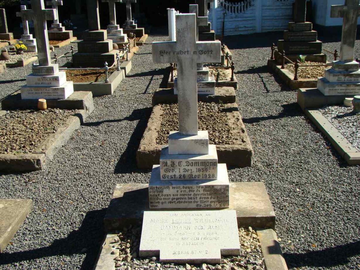 DAMMANN A.F.C. 1854-1928 &amp; Marie Louise Wilhelmine ALM 1857-1884