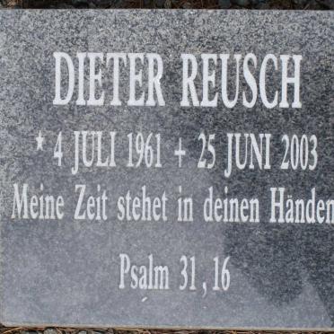 REUSCH Dieter W.H. 1961-2003