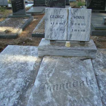 ANNANDALE George 1931-2002 &amp; Winnie 1933-1980
