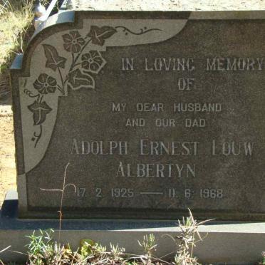 ALBERTYN Adolph Ernest Louw 1925-1968