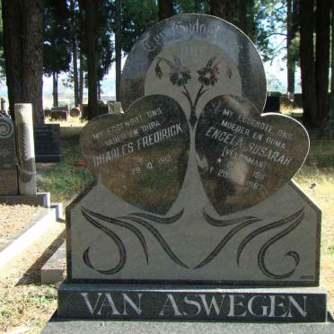 ASWEGEN Charles Fredirick, van 1913- &amp; Engela Susarah VELDSMAN 1911-1987 