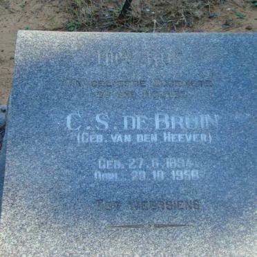 BRUIN C.S., de nee VAN DEN HEEVER 1894-1950