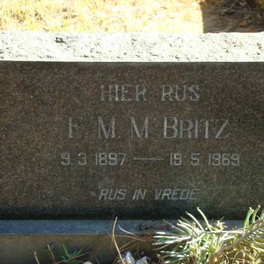BRITZ E.M.M. 1897-1969