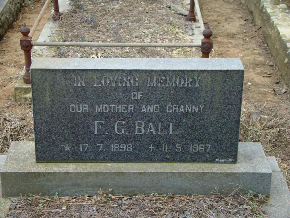 BALL F.G. 1898-1967