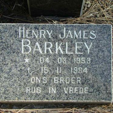 BARKLEY Henry James 1953-1994