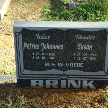 BRINK Petrus Johannes 1923-1986 &amp; Susan 1921-1992