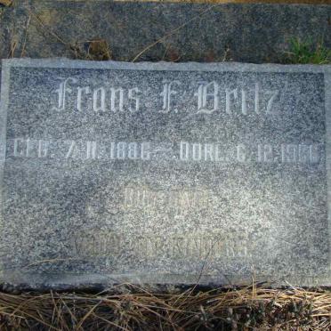 BRITZ Frans F. 1886-1966