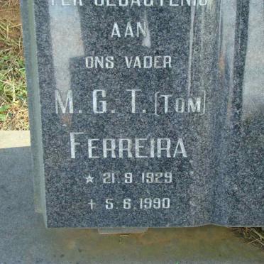 FERREIRA M.G.T. 1929-1990