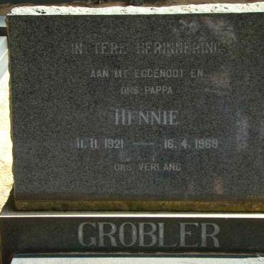 GROBLER Hennie 1921-1969