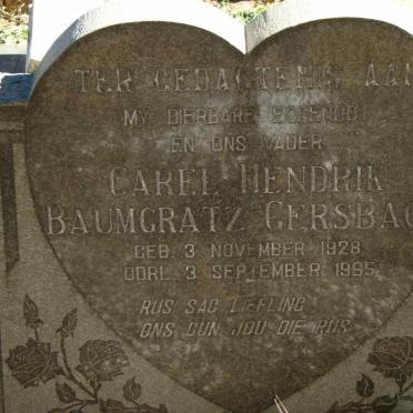 GERSBACH Carel Hendrik Baumgratz 1928-1965