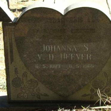 HEEVER Johanna S., v.d. 1889-1965