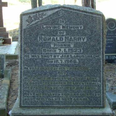 HARRY Ronald 1923-1946