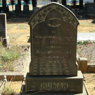 HUMAN Jurie Johannes 1900-1964