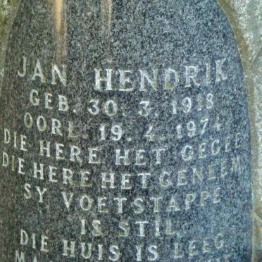 HATTING Jan Hendrik 1918-1974