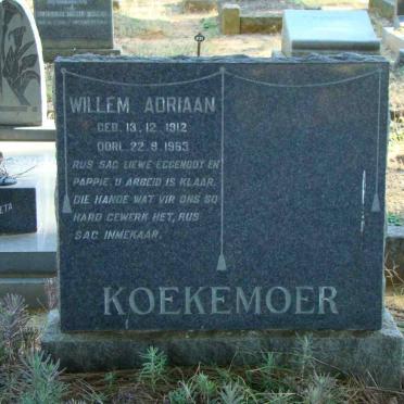 KOEKEMOER Willem Adriaan 1912-1963