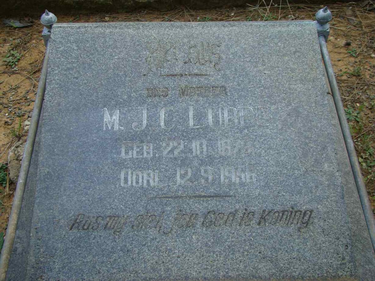 LUBBE M.J.C. 187?-1958