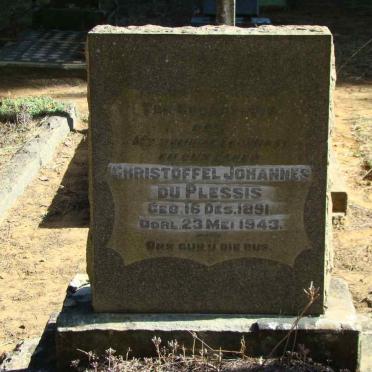 PLESSIS Christoffel Johannes, du 1891-1943