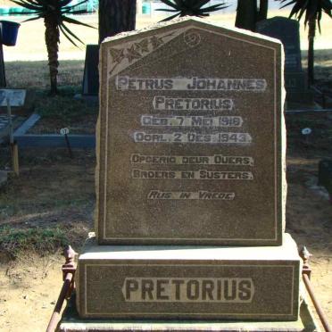 PRETORIUS Petrus Johannes 1918-1943