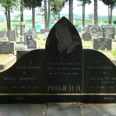 POTGIETER Ockert Johannes 1916-1987 &amp; Helena Petronella HATTING 1920-1988