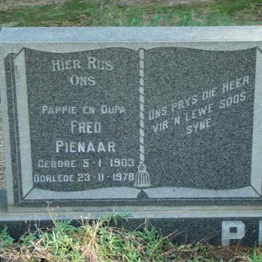 PIENAAR Fred 1903-1978