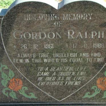 RALPH Gordon 1961-1988
