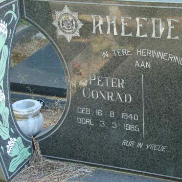 RHEEDER Peter Conrad 1940-1985