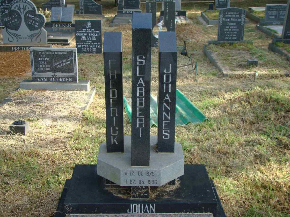 SLABBERT Frederick Johannes 1975-1996