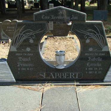 SLABBERT Daniel Francois 1914- &amp; Isabella Cornelia 1916-1987 
