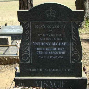 VISAGIE Anthony Michael 1897-1949