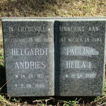 ? Helgardt Andries 1901-1988 &amp; Paulina Heila L. 1904-