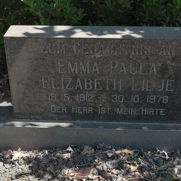 LILJE Emma Paula Elizabeth 1912-1978