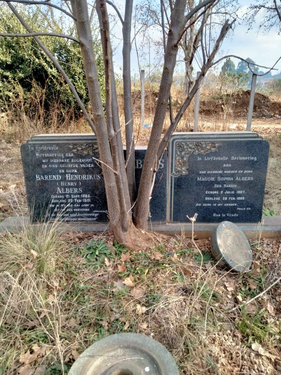 ALBERS Barend Hendrikus 1885-1951 & Maggie Sophia HARRIS 1887-1989 _1