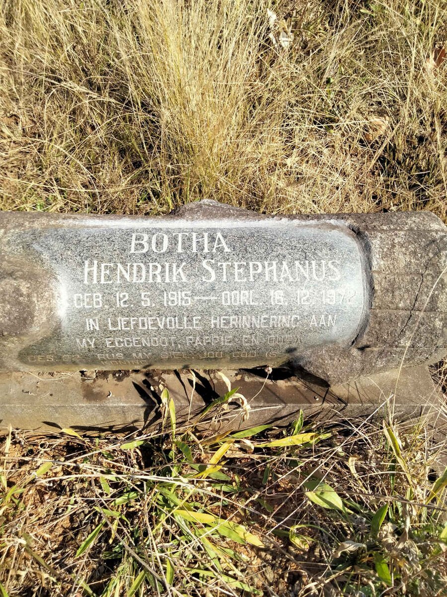 BOTHA Hendrik Stephanus 1915-1972